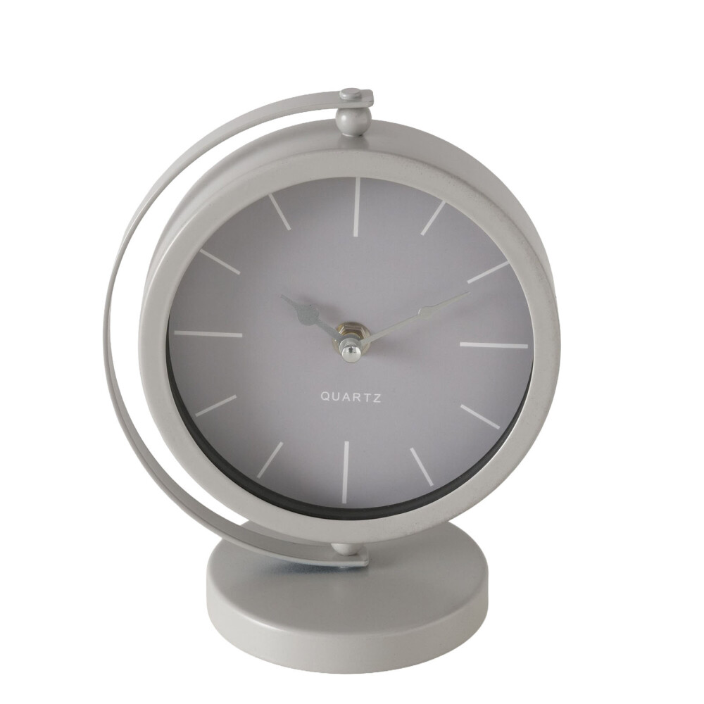 RELOJ DE MESA METAL BLANCO 2069594