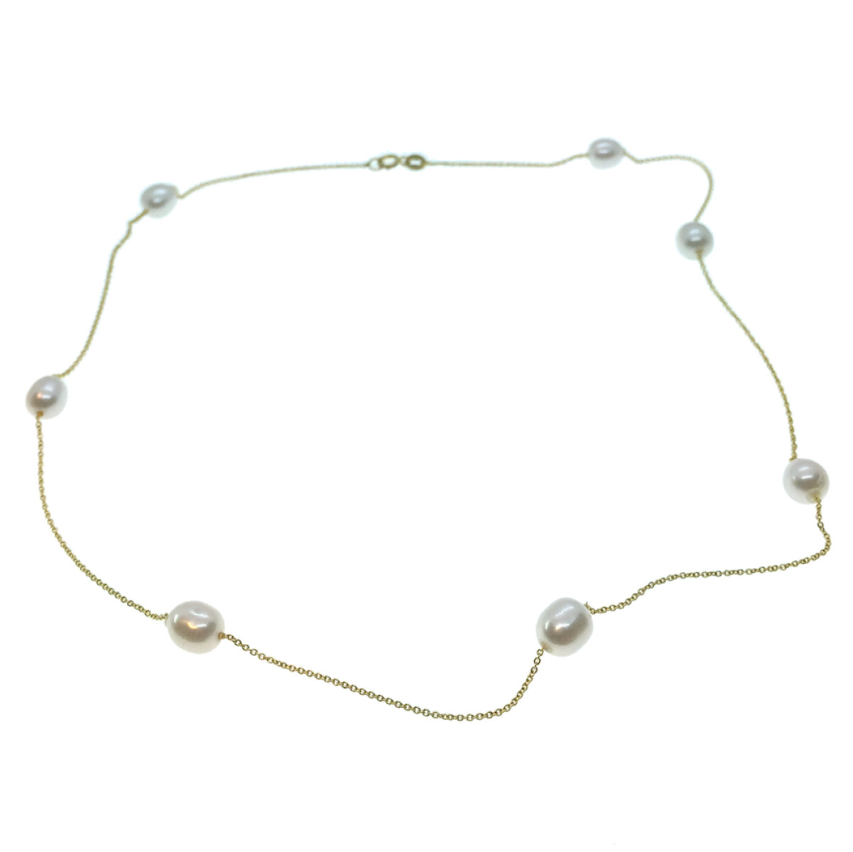 Cadena Serena 40 de oro amarillo 18k con perlas 