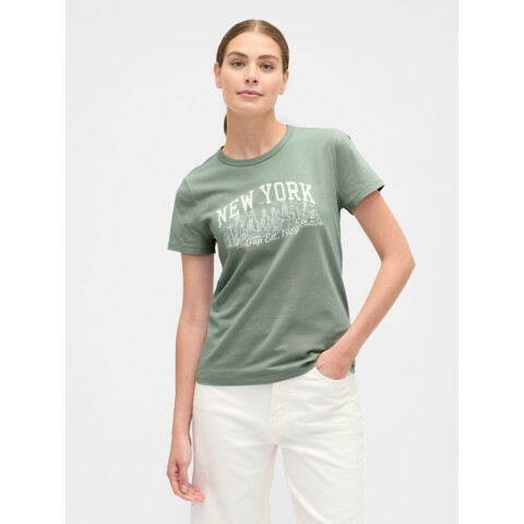 V-FRCH SS FAV CREW GRAPHIC ICEBERG GREEN 16-5808