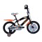 Bicicleta Hotwheels R.16 Niño Negro/naranja.