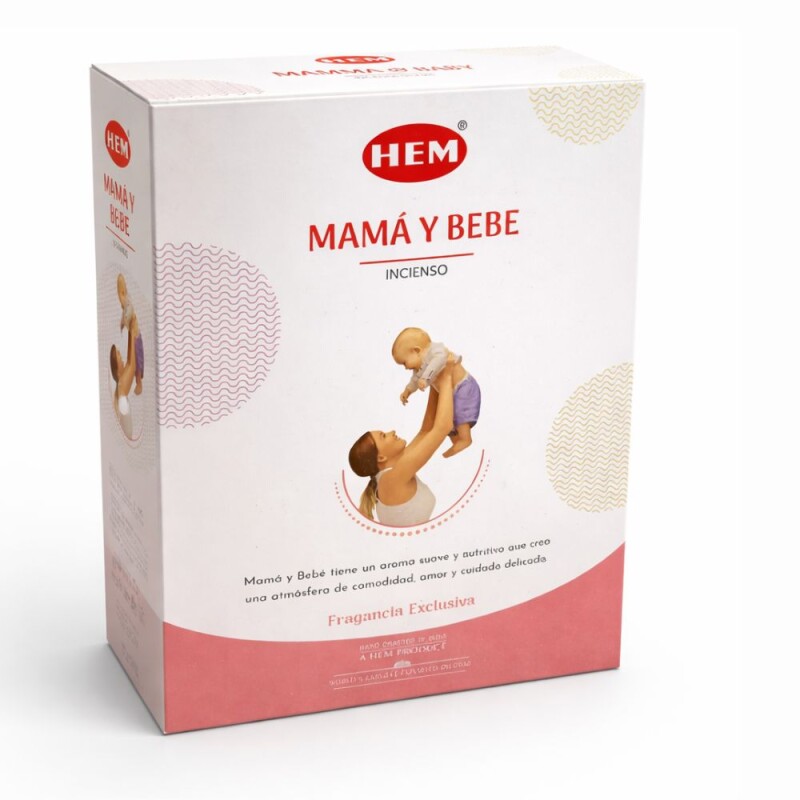 INCIENSO HEM PREMIUM 25GR - CAJA X12 Mama Y Bebe