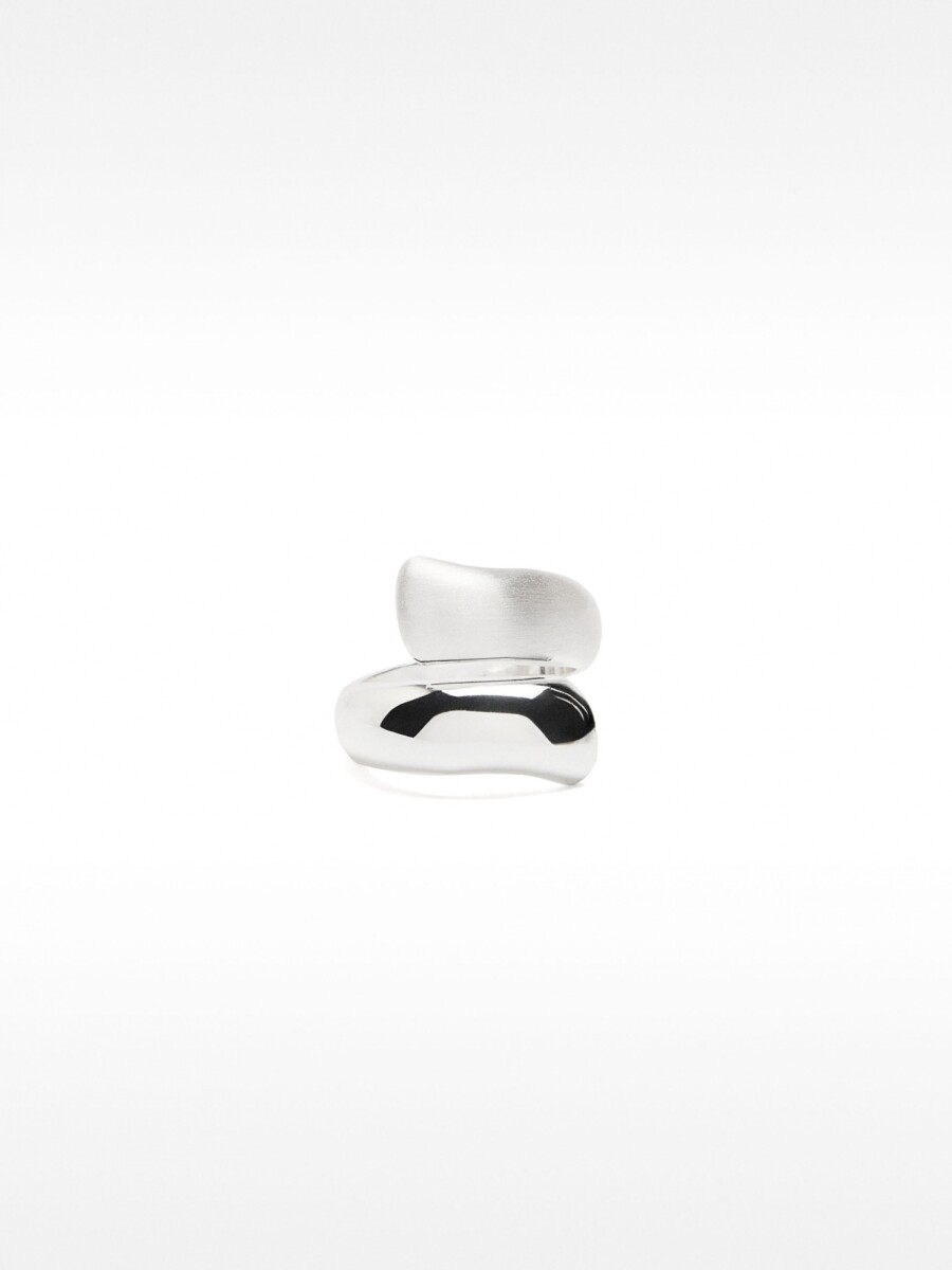 Anillo En Espiral Plateado plateado