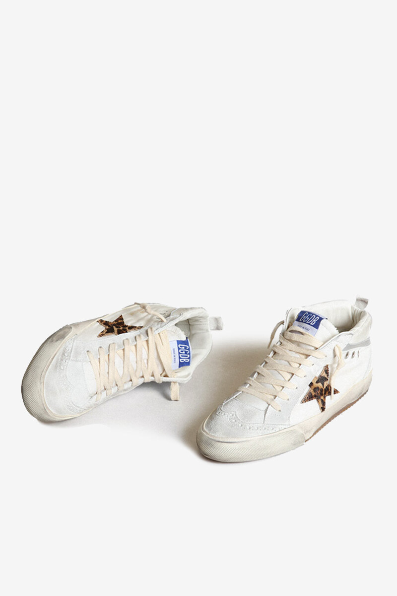 MID STAR GLITTER UPPER LAMINAT Blanco
