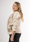 Campera de gabardina fina Con apliques Importación italiana Campera de gabardina fina Con apliques Importación italiana