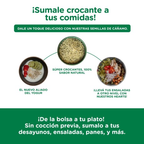Hemp Hearts - Semilla de cáñamo descascarada Hemp Hearts - Semilla de cáñamo descascarada