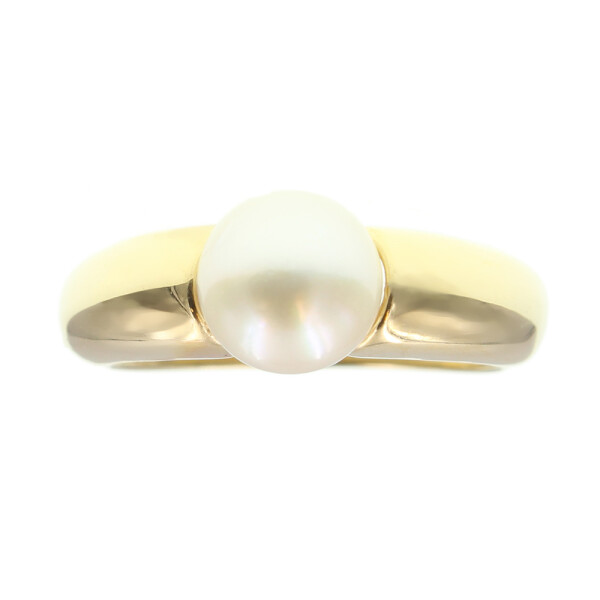 Anillo Catalina en oro amarillo 18k. con perla de cultivo Anillo Catalina en oro amarillo 18k. con perla de cultivo