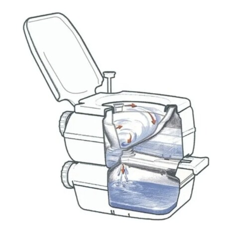 Baño Químico Arye Portátil 20lt. Inodoro Gris Baño Químico Arye Portátil 20lt. Inodoro Gris