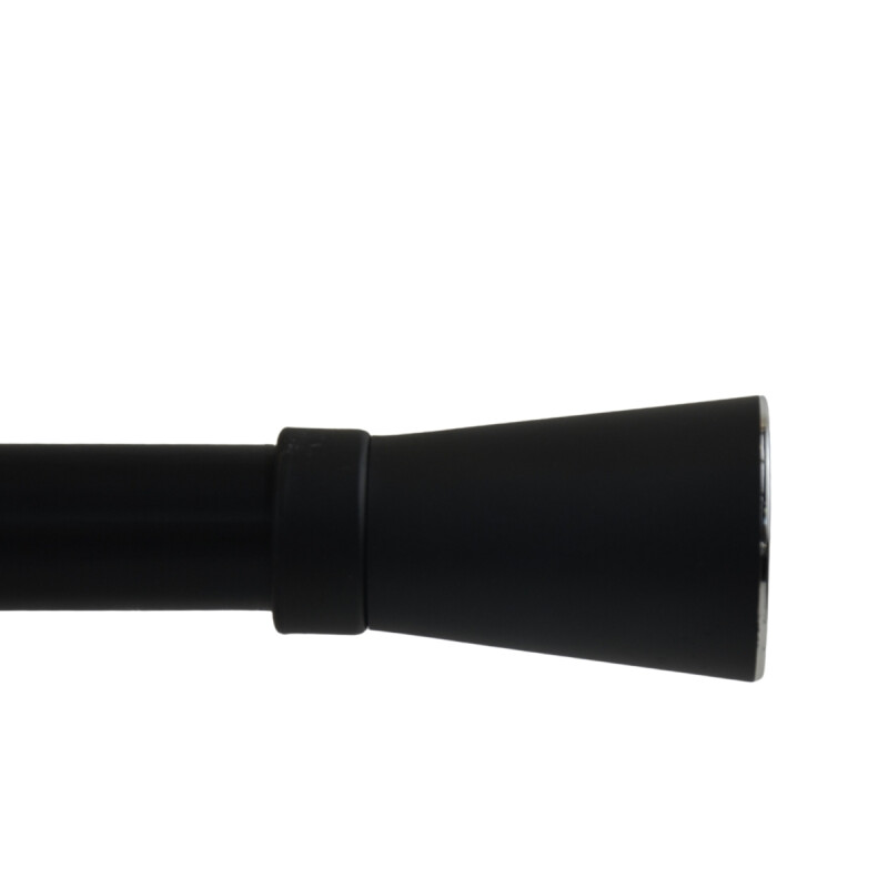 Barrote cortina de metal 2,5 m + 3 Soportes NEGRO