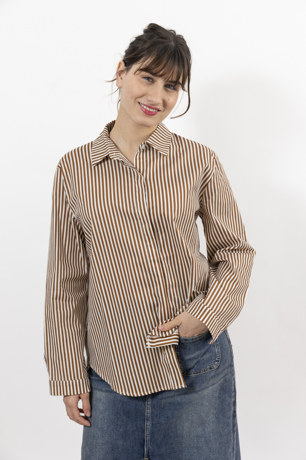 CAMISA ALGODON CUARZO LILA