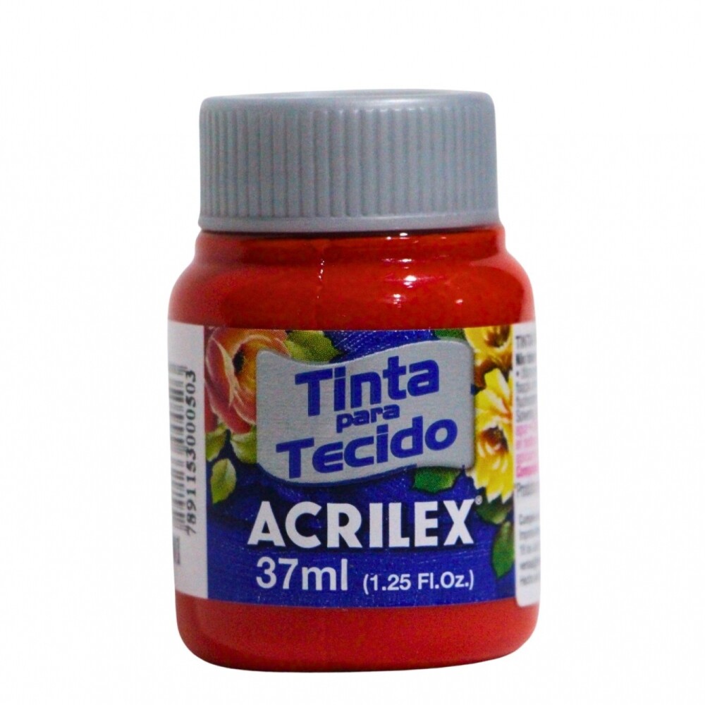 PINTURA PARA TELA 37 ML ACRILEX COLOR TANGERINA 801 PINTURA PARA TELA 37 ML ACRILEX COLOR TANGERINA 801