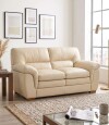 Sillon Livintus 2 Cuerpos Cuero Natural Hielo