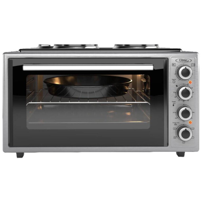 Horno eléctrico Dikler 45 Lts. D-50 inox. con 2 discos Horno eléctrico Dikler 45 Lts. D-50 inox. con 2 discos