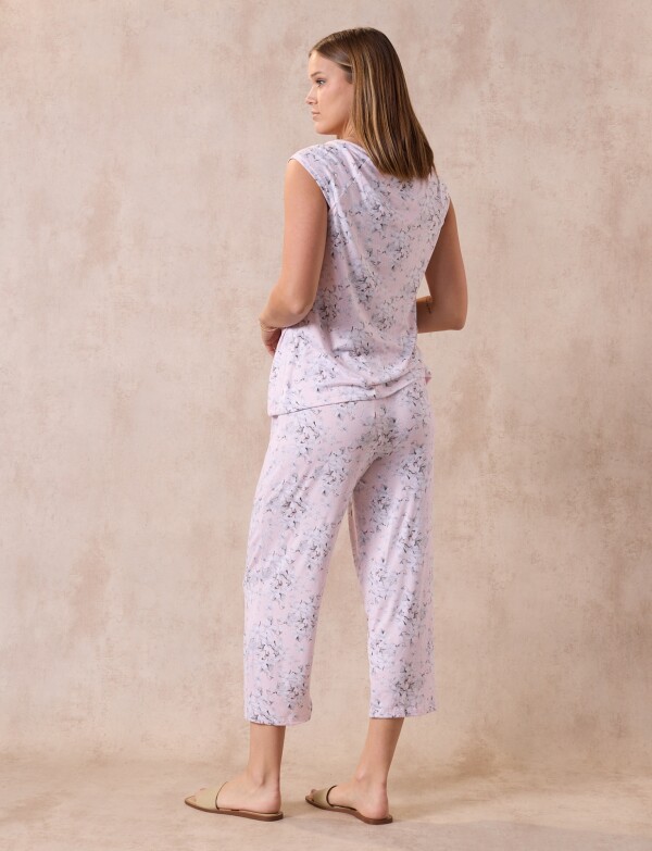 Pijama C/capri ROSA/MULTI