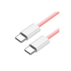Cable USB Tipo-C 1 metro trenzado color rosa Cable Usb Tipo-c 1 Metro Trenzado Color Rosa