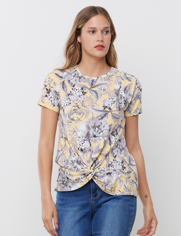 Remera Flores MULTI/AMARILLO