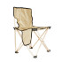 Silla plegable de camping lona y metal negro y natural Silla Plegable De Camping Lona Y Metal Negro Y Natural