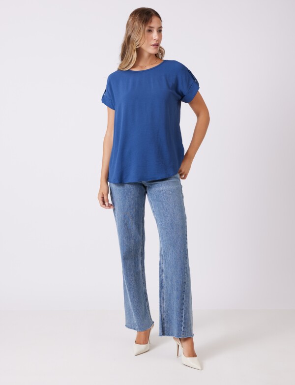 Blusa Crepe AZUL