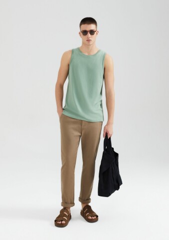 CAMISETA REGATA MASC AZUL CARIBE/CHUMBO/BLANCO