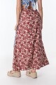 Falda Botanica Estampa Flores