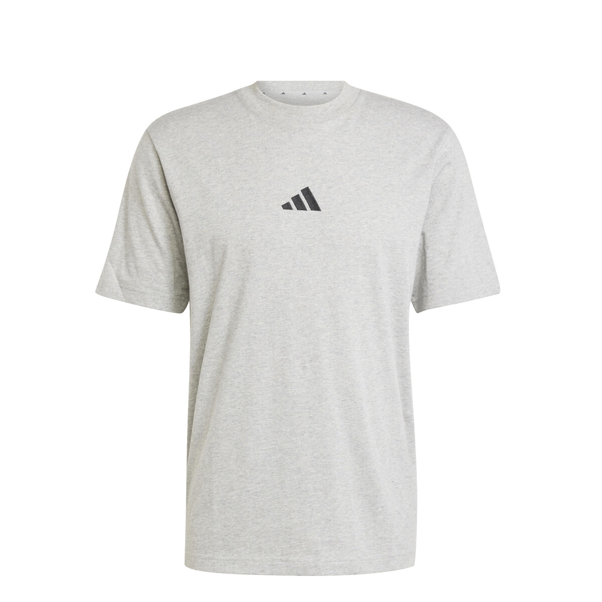 Remera de Hombre Adidas Essentials Logo Adidas - Gris - Negro 