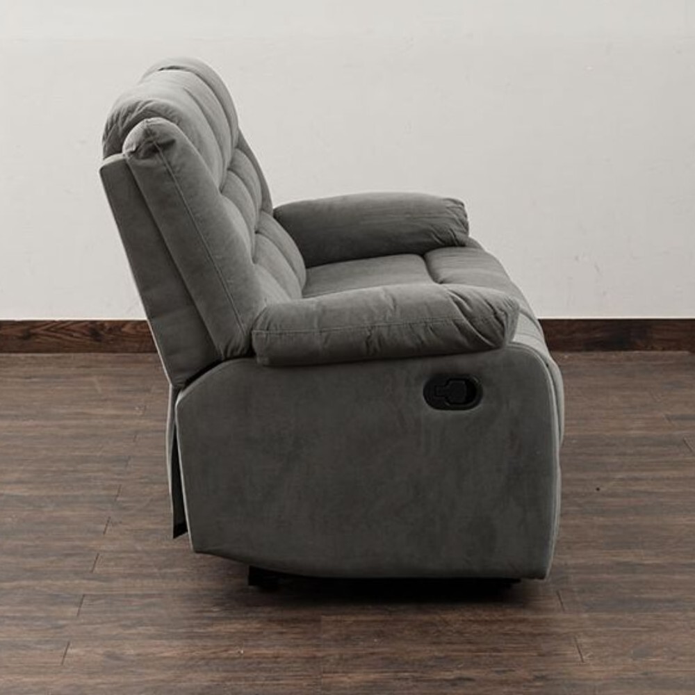 SOFÁ SILLON RECLINABLE 3 CUERPOS GRIS