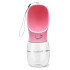 Bebedero Portatil Mascotas Botón Dispensador Agua Viaje Color Variante Rosa