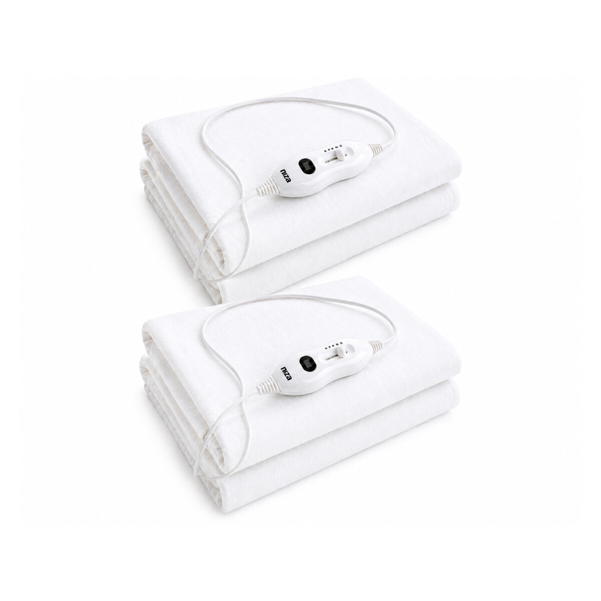Set X2 Calienta Cama 1 Plaza 150*80 Cm 3 Intensidades - Blanco 