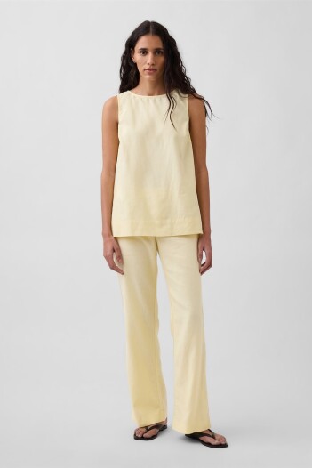 Pantalón Tiro Bajo Mujer Maize