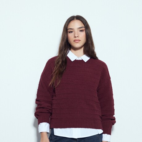 SWEATER RODO Bordó Merlot