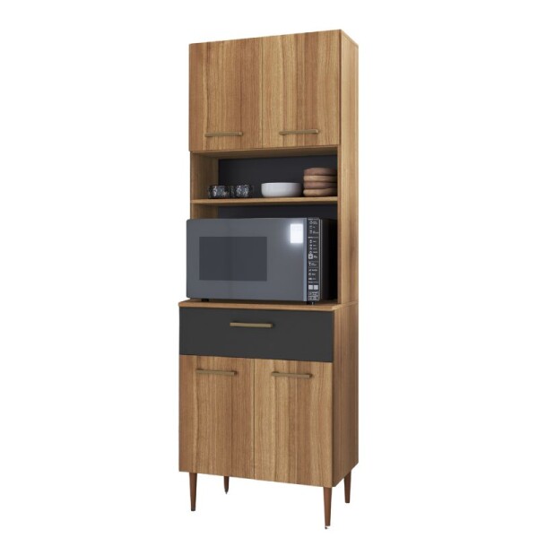 KIT COCINA 4 PUERTAS 1 CAJON NOGAL/GRAFITO KIT COCINA 4 PUERTAS 1 CAJON NOGAL/GRAFITO