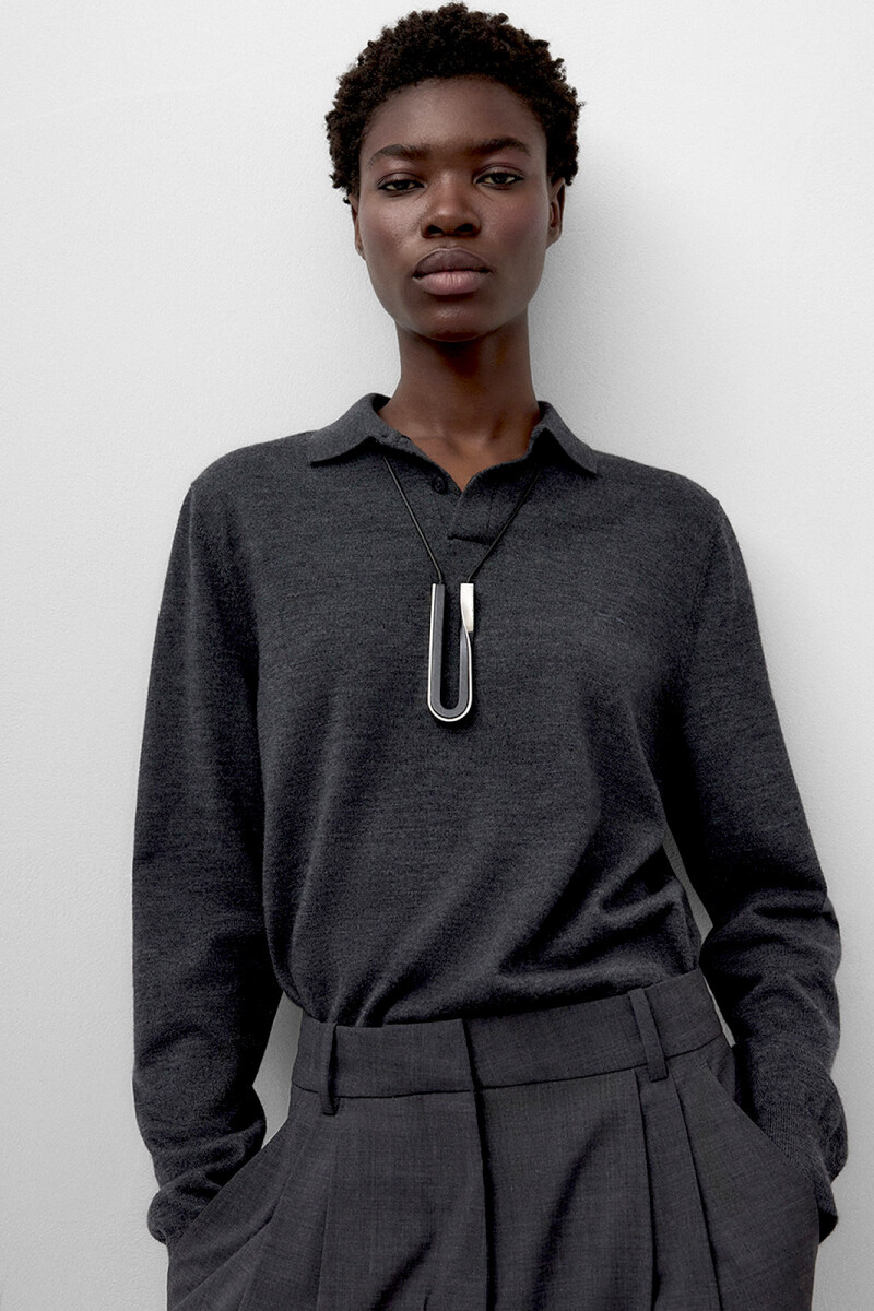 COLLAR PIEZA Marron