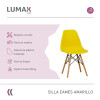 Sillas Eames Lumax Colorido Innovador Moderno Amarillo