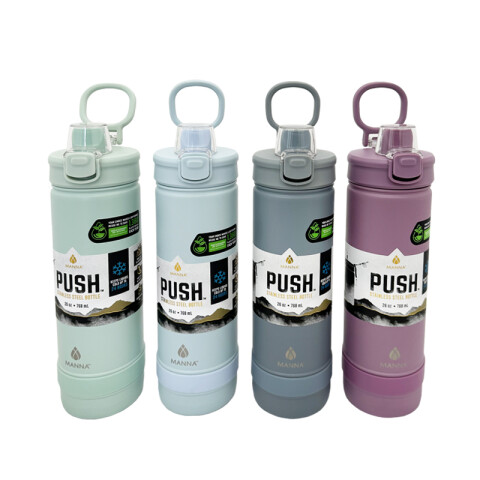 Botella con tapa push para bebidas frías 768ml TV0464