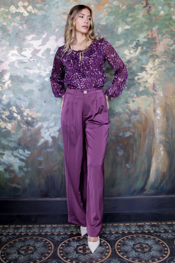 Pantalon Saten Wide VIOLETA