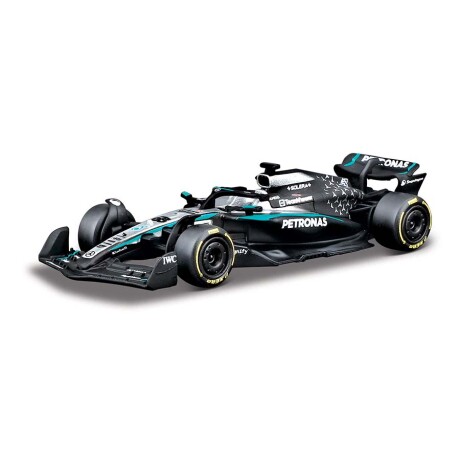 JUGUETE BBURAGO AUTO F1 1:64 BL MERCEDES RUS 58002 001