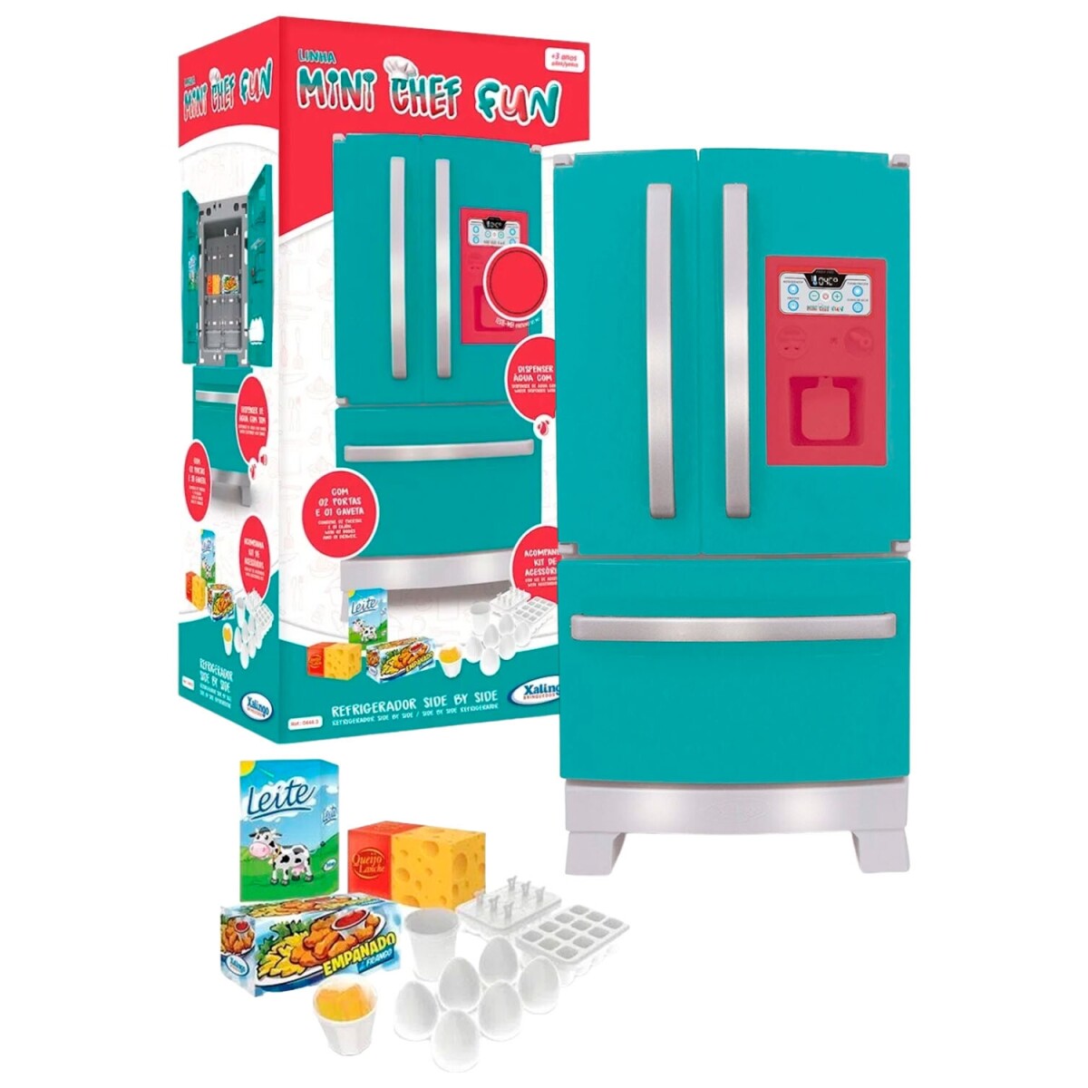 Heladera Xalingo Mini Chef con luz sonido + accesorios 
