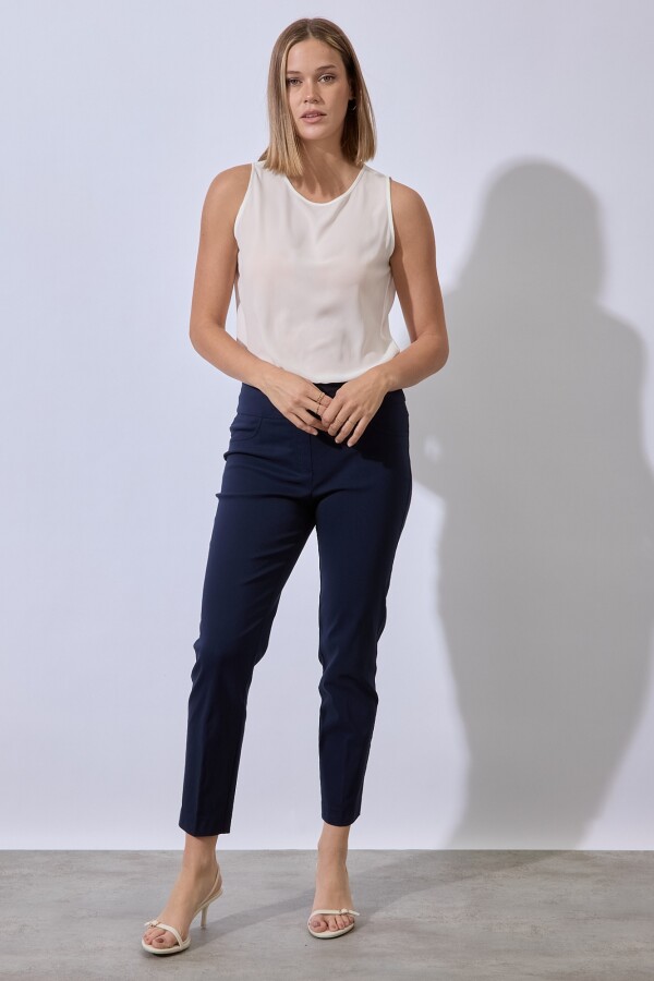 Pantalon Pretina Ancha AZUL