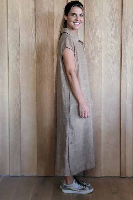 Túnica Oasis Lino Tostado