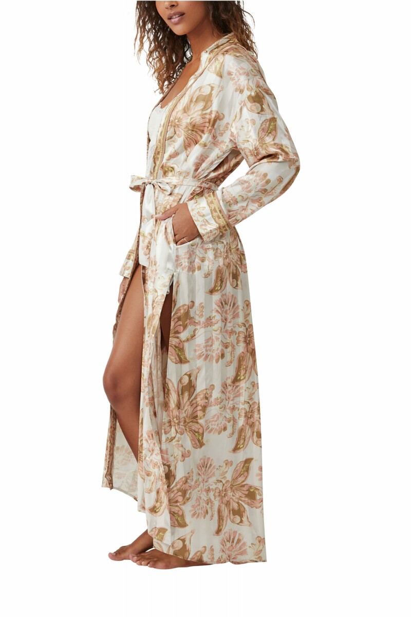 PAJAMA PARTY HOLIDAY ROBE Marfil
