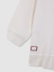 Sudadera Cuello Redondo Con Logo Blanco Roto