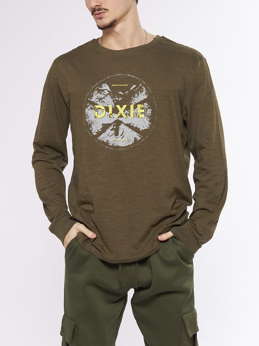 T-SHIRT ML CREATE DIXIE - Verde 