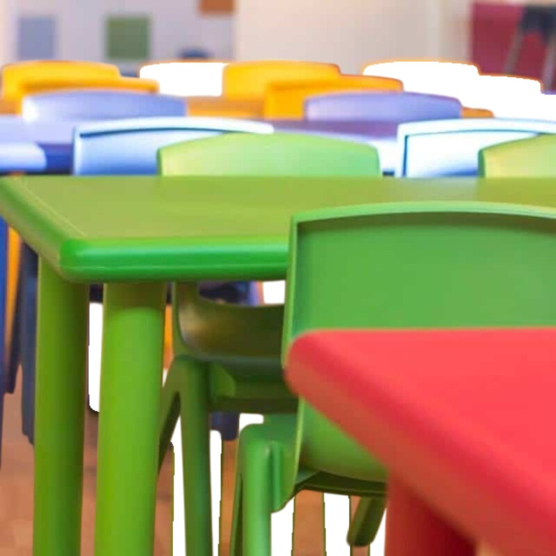 Silla infantil polipropileno Verde