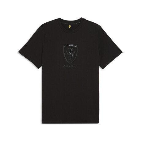 Ferrari tonal Shield Tee 63700401 Negro