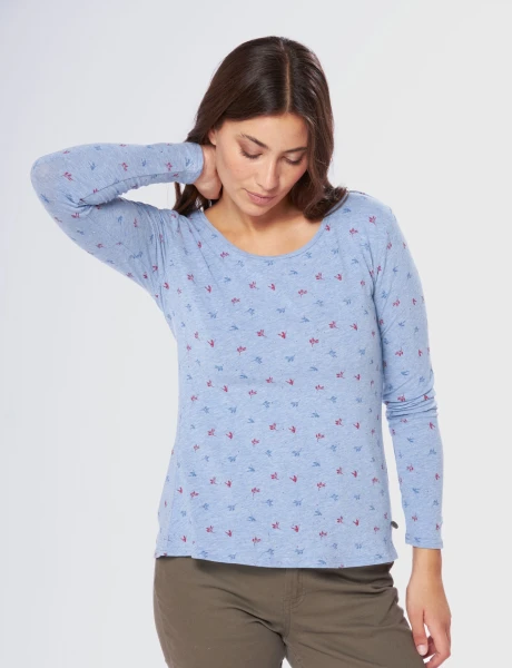 REMERA ESTAMPADA Celeste