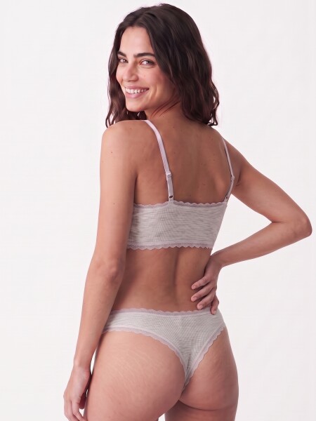 CULOTTE LARA GRIS MELANGE M