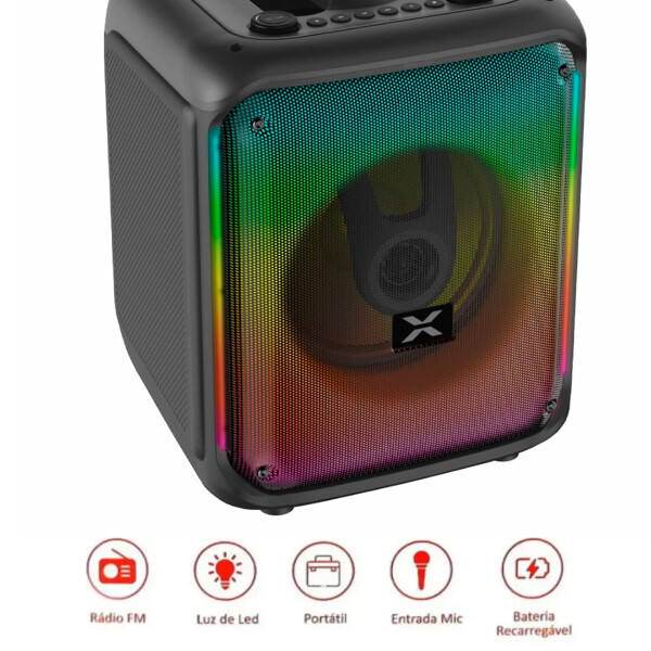 Parlante Portátil Xion Sdbox Con Micrófono Inalámbricos PARLANTE XION SDBOX BLUETOOTH BATERIA