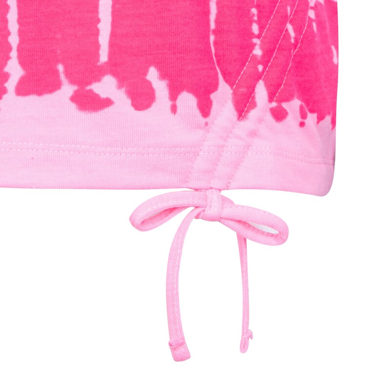 Remera Boxy Tee Cinched Drawc de Niña Rosado