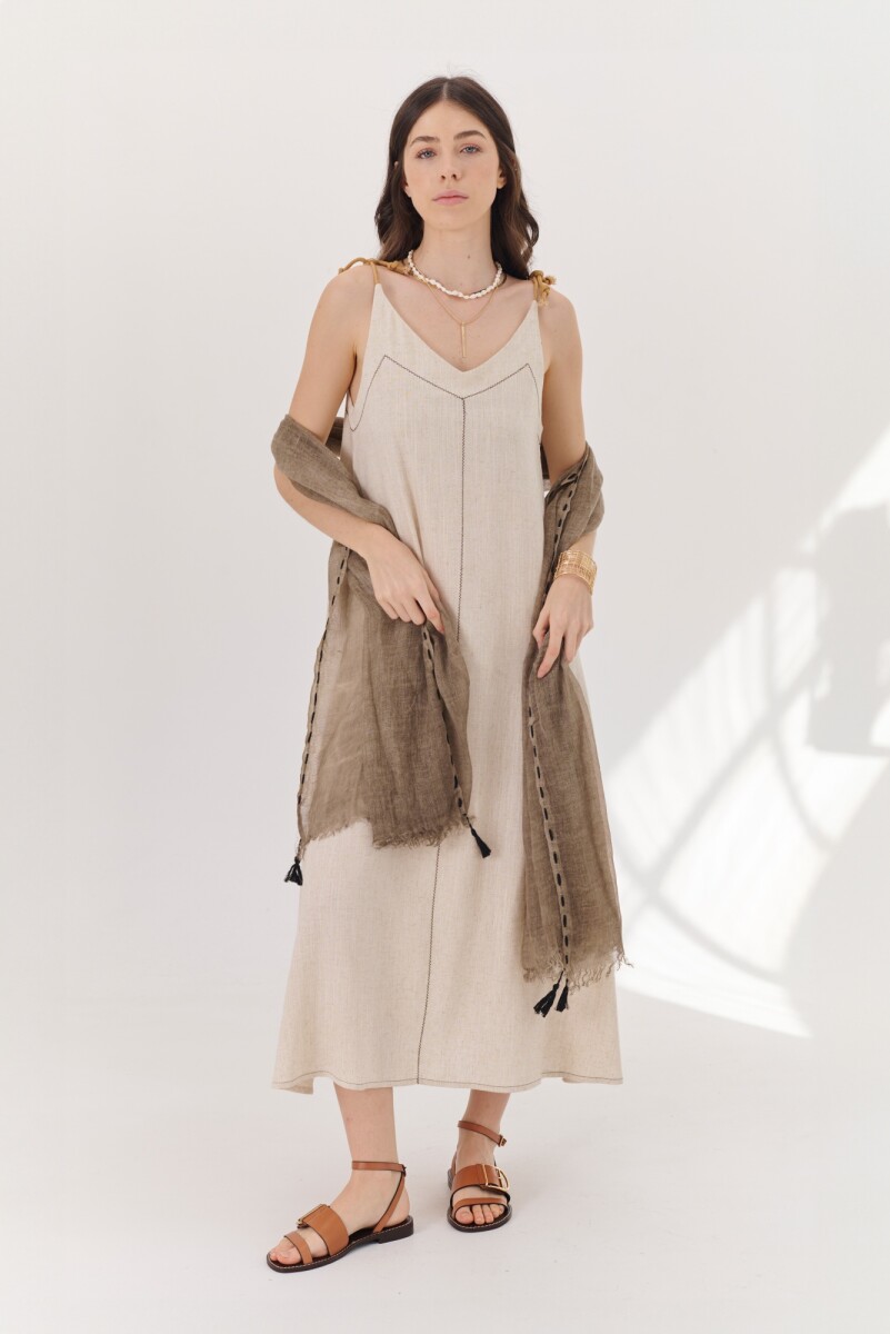 VESTIDO MAROMA - BEIGE 