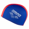 Gorra De Poliester De Natación Para Niños Arena Polyester II Jr Cap (6 a 12 años) Azul y Rojo