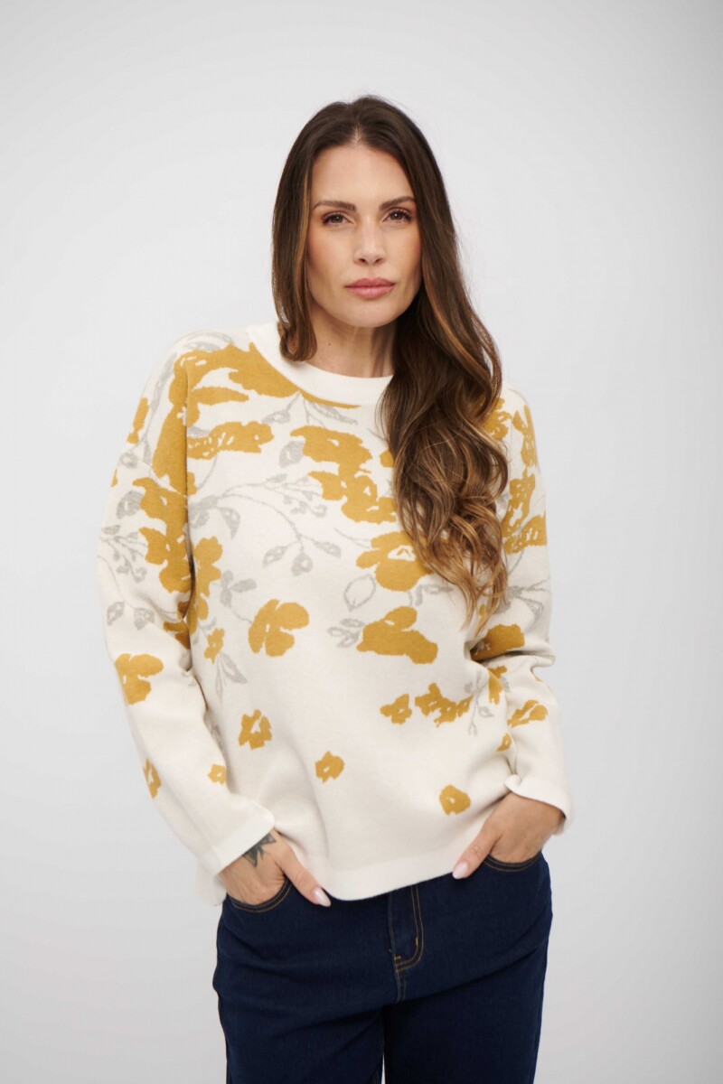 BUZO SOLEN CRUDO Y OCRE